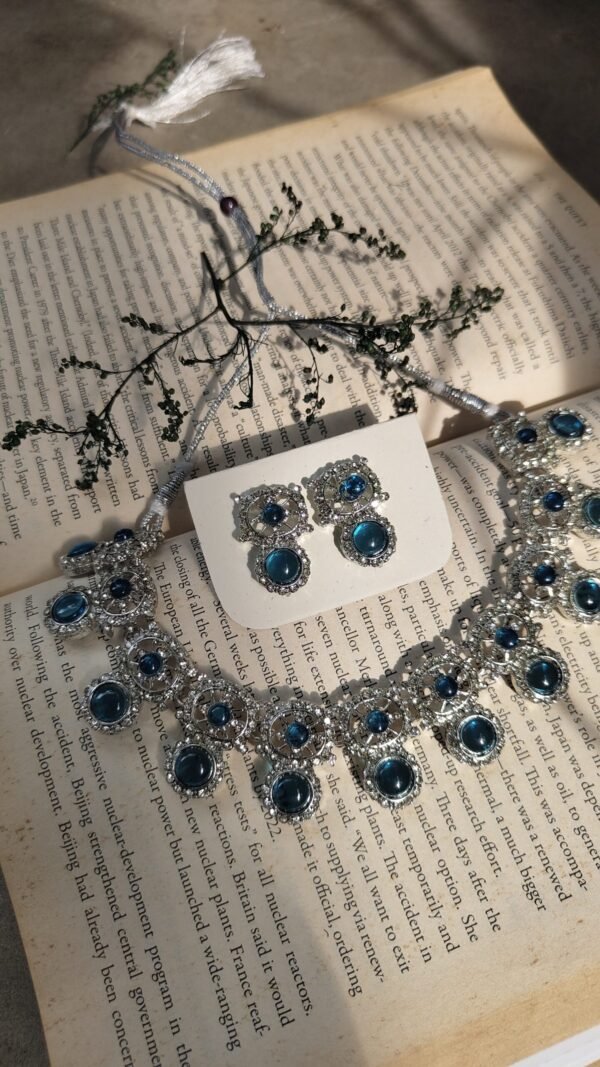 Celestial Blue Stone Choker Set - Image 2
