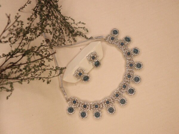 Celestial Blue Stone Choker Set