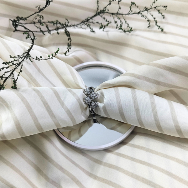 Blossom Cluster American Diamond Ring